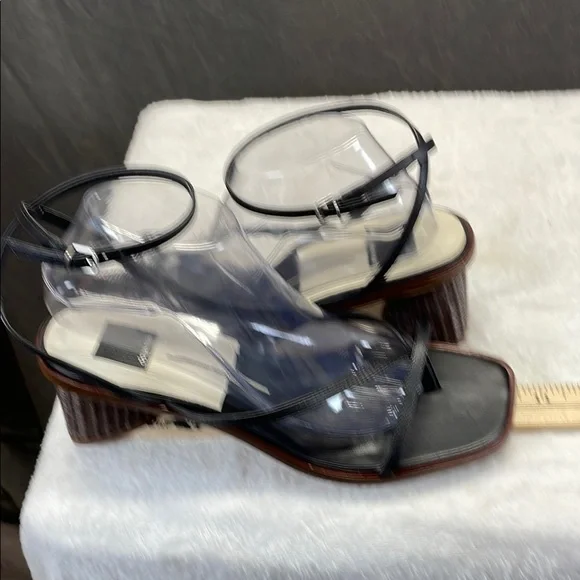 Dolce Vita Black Heels‎ with Ankle Strap - Picture 6 of 9